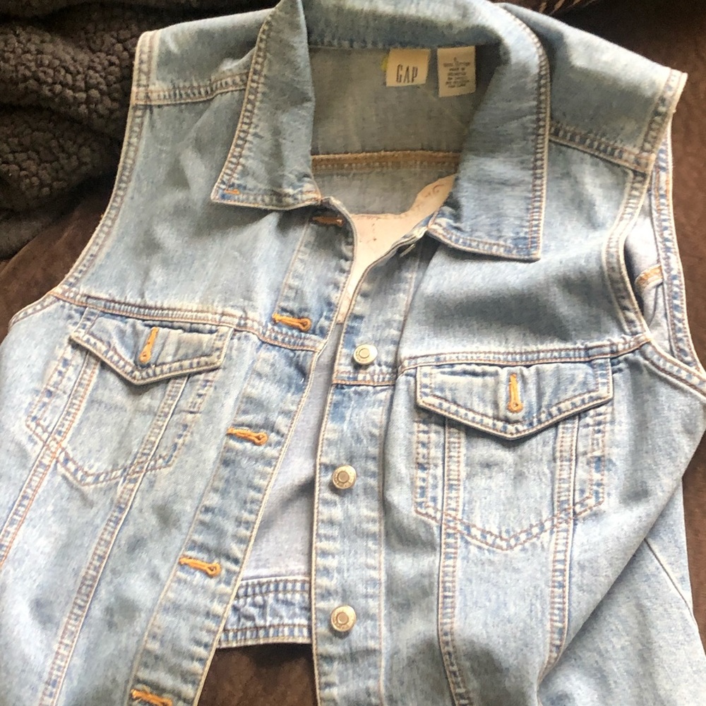 Vintage denim gap vest